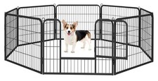 Yaheetech lightweight dog playpen 8 panel 60cm dog fence pet exercise puppies