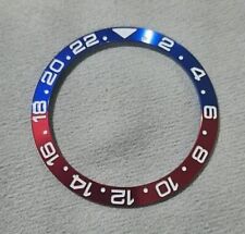 40mm Bezel insert For Divers Watch Red Blue Rolex GMT Seiko SKX SRPD Pepsi
