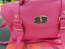 Mulberry Alexa Satchel Shoulder Bag In Bright Pink, Beautiful Condition