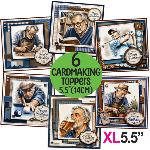 Male mix set s card - 6, xl