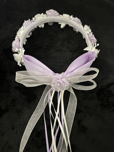 Lilac with ivory flower crown - lilac,