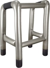 INFLATABLE REUSABLE WALKING FRAME BlowUp Zimmer Frame Novelty Joke Fancy Dress