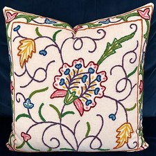 Crewel work Embroidered Floral