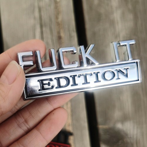 Fuck edition logo car trunk - car,