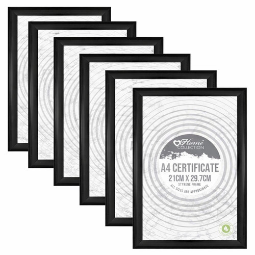 Black a4 certificate - x,