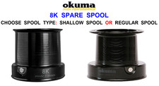 OKUMA SPARE SPOOL FOR 8K CARP REEL BIG PIT SPOD MARKER FISHING SHALLOW REGULAR