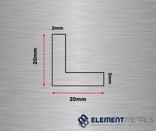 ALUMINIUM ANGLE 15mm 20mm 25mm