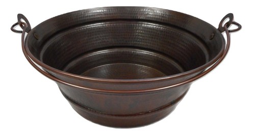 Rustic round copper - 15",