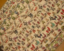 "Animal Tapestry" Designer Fabric Ideal For Upholstery Curtains Cushions Throws