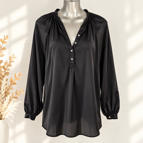 Zara basic satin blouse - zara,