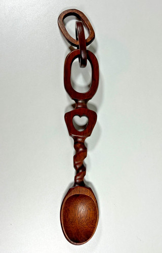 Vintage welsh love spoon hand - welsh,