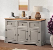 Corona Sideboard Grey 3 Door 3