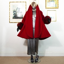 1970s Red Italian Wool Alpaca