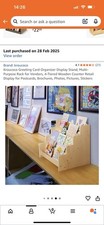 Kroucoco Greeting Card Organizer Display Stand, Multi-Purpose Rack for Vendors