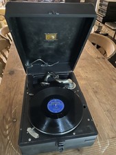 His Master's Voice Antique Wind-Up Gramophone