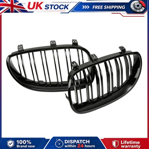 Gloss black front hood - 2x,