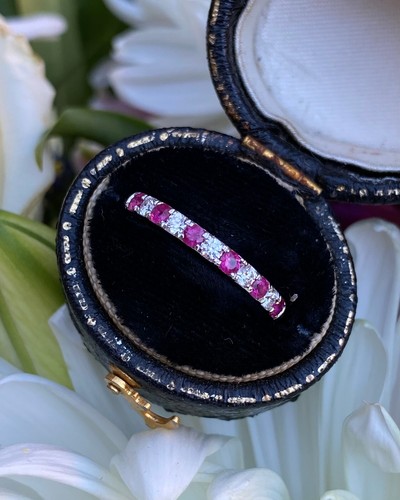 Ruby and diamond half eternity - and,