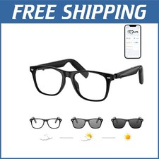 Bluetooth Smart Sunglasses with AI Translator & Polarized Lenses - Unisex Design
