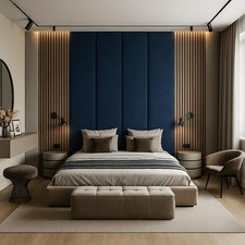 velvet Headboard wall