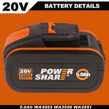 For Worx 20V 5.0Ah Li-Ion