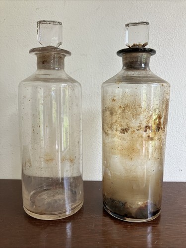 Antique apothecary bottles - x,