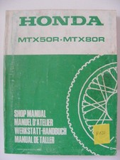 Honda MTX50R / MTX80R Workshop
