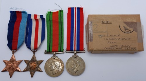 Boxed wwii medal group - boxed,