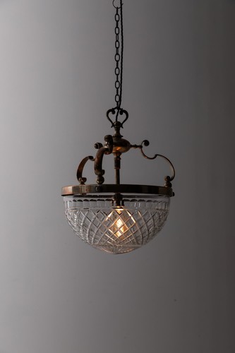 Large antique cut glass - cut,