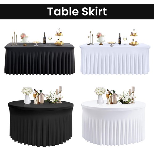 Spandex stretch table skirt - spandex,