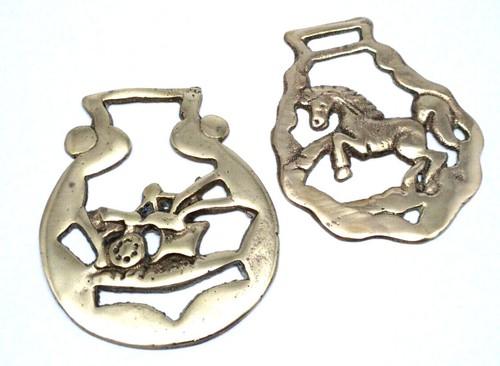 Horse brasses rearing - brasses,