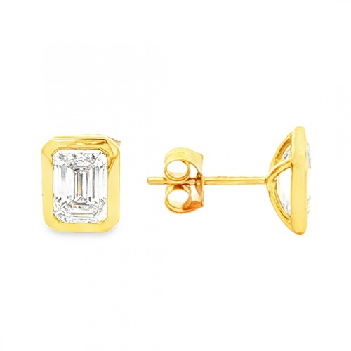 15ct yellow gold emerald cut - yellow, emerald-cut