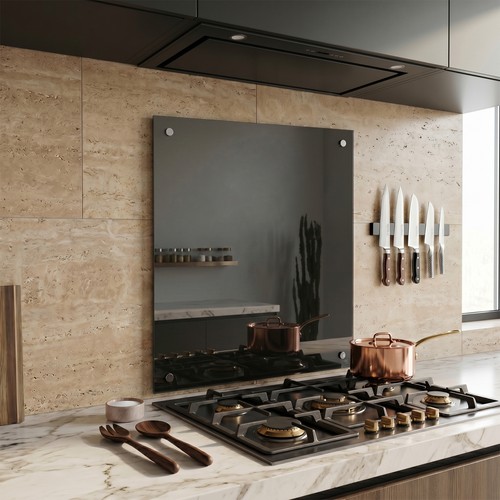 Glass splashback kitchen wall - kitchen,