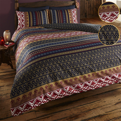 Reversible duvet cover set - reversible,