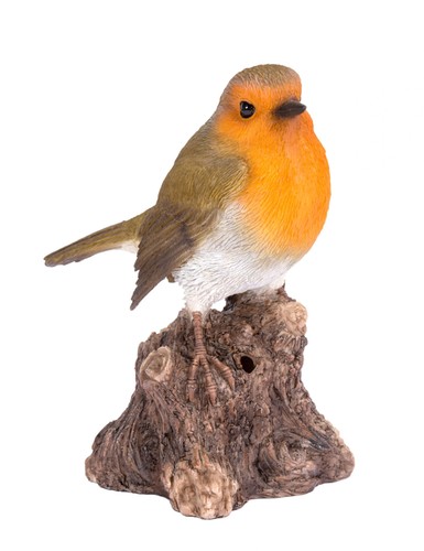 Robin bird stump - robin,