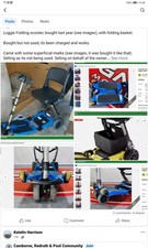 Luggie Folding Scooter,bought But Unable To Use, Excellent Condition.