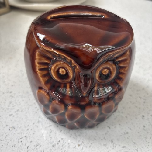 Denmead ceramic owl money box - owl,