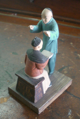Vintage chinese figures wood - ,