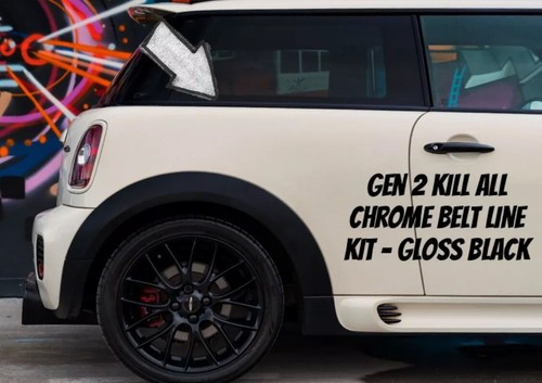 R56 chrome tape - de, black