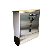 Lockable Wall Mounted Stainless Steel Mailbox - Buckingham