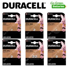 Duracell Watch Battery 1.5V Silver Oxide 364 399/395 376/377 394/380 371/370 357