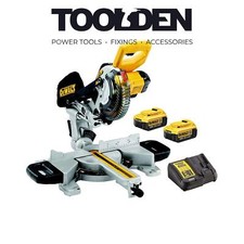 DeWalt DCS365M2-GB 18V XPS 184mm Mitre Saw with 2x 4.0Ah Batteries