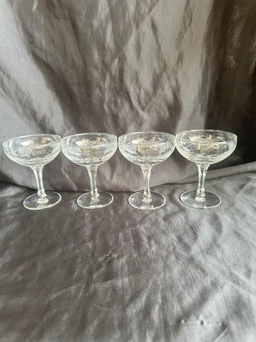 Vintage champagne saucers - 4,