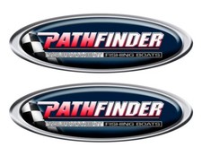Two PathFinder Oval Stickers for Boat Restoration Project