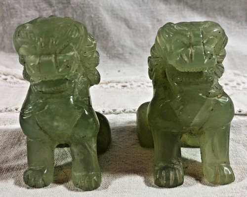 Vintage chinese carved - chinese, green