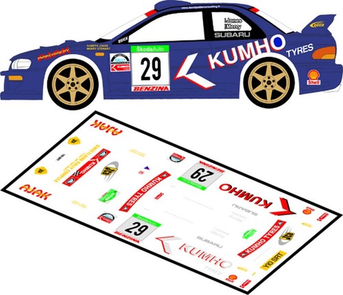 Decals subaru impreza wrc - subaru,