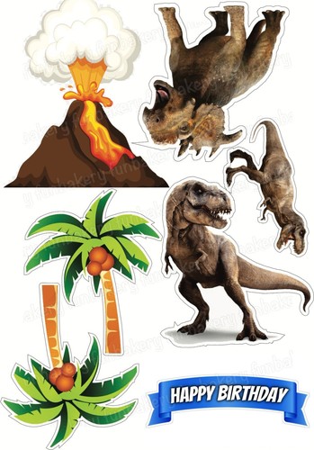 Dinosaur cake topper party - cake,