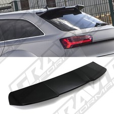 GLOSS BLACK REAR ROOF SPOILER BOOT WING LIP ESTATE FOR AUDI A6 C7 AVANT 12-18