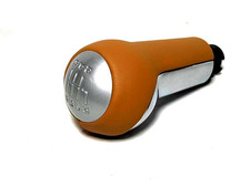 New NAPA leather Porsche 997 987 911 Silver 6MT shift knob shifter Sand Beige