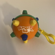 Orange Bumble Ball Jr. Vibrating Toy Keychain  Clip~ Works