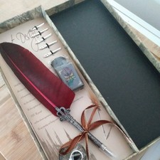 Vintage Design Feather Quill